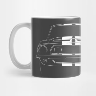 1968 Ford Mustang GT 500 - front stencil, white Mug